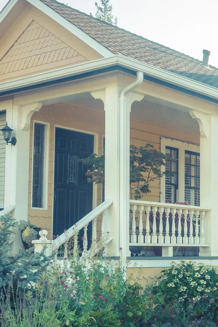 The front of a house that was inspected in Barberton, OH during a home inspection