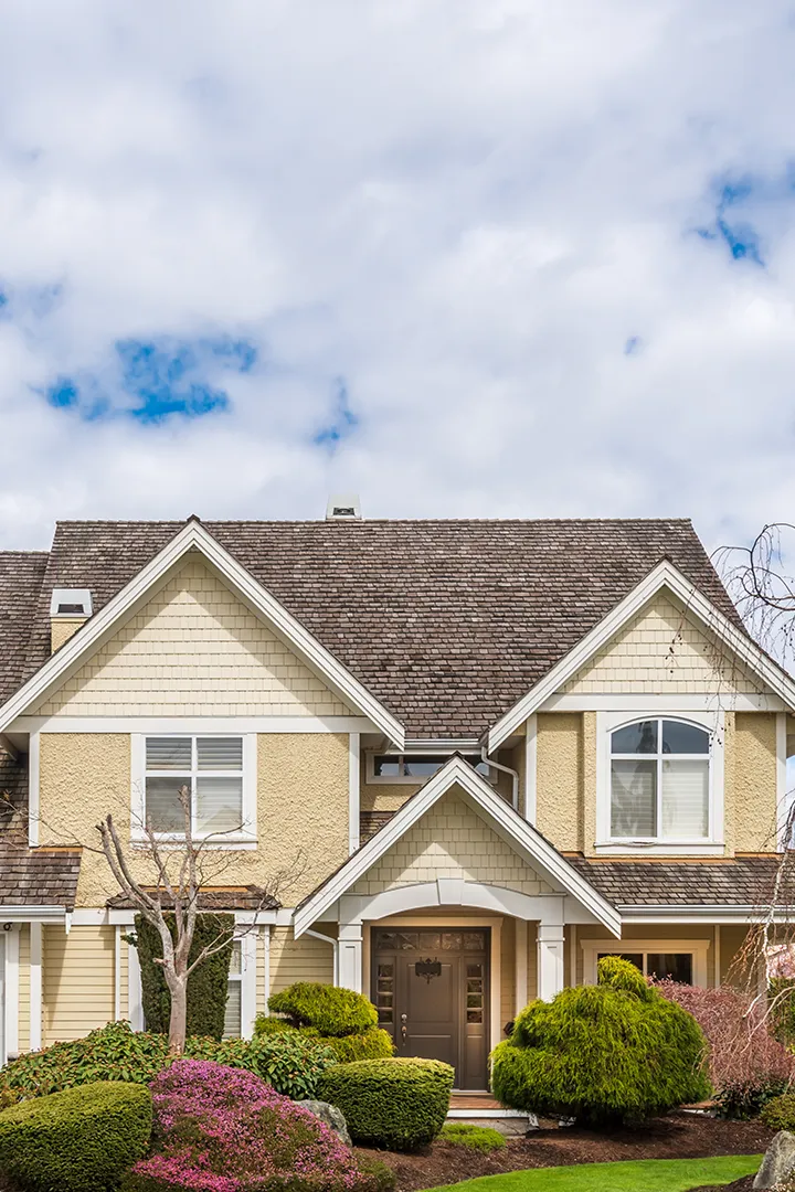 The front of a house that was inspected in Bedford, OH during a home inspection