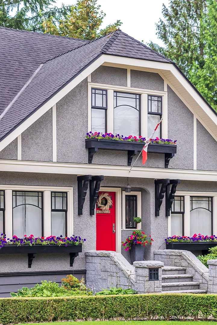 The front of a house that was inspected in Cleveland, OH during a home inspection
