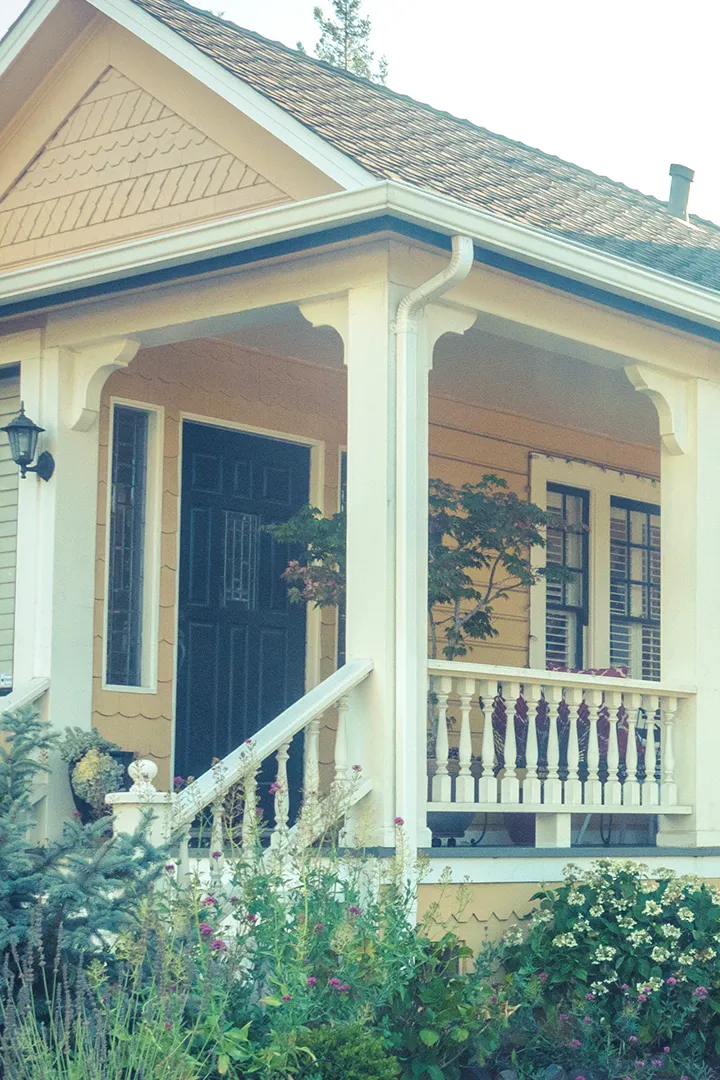 The front of a house that was inspected in New Franklin, OH during a home inspection