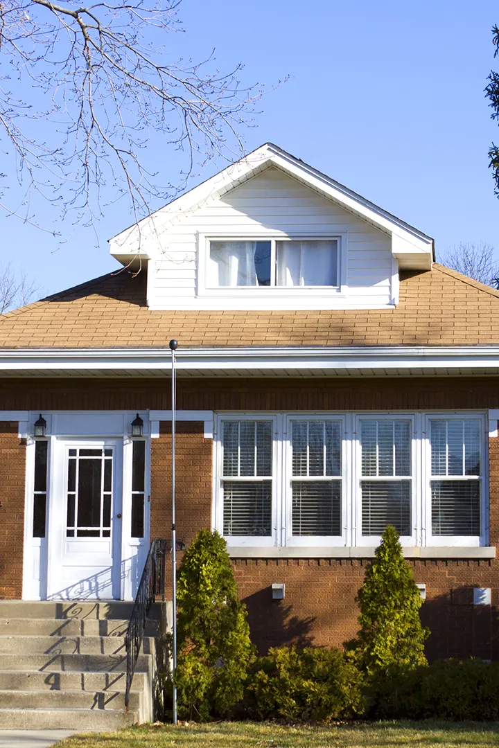 The front of a house that was inspected in Twinsburg, OH during a home inspection