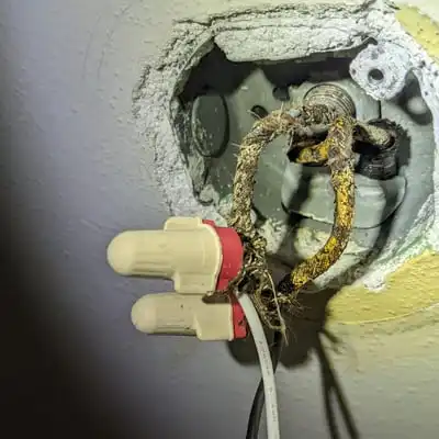 Frayed or outdated wiring insulation (cloth/r... in Fairview Park